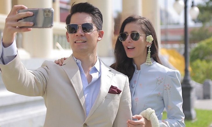 "ศรีริต้า" ควงสามี "กรณ์ ณรงค์เดช" ทำบุญวันสำคัญ คุณแม่ลูกหนึ่งสวยสง่ารับวัย 40