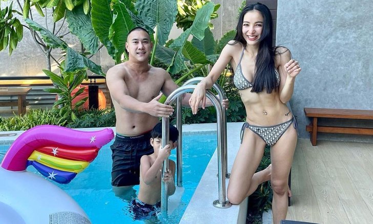 "แพท ณปภา" โพสต์ภาพครอบครัว ใส่บิกินี่สุดแซ่บ แต่ความหวานอบอวลไปหมด