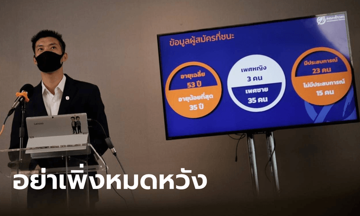 คณะก้าวหน้า คว้าชัยเลือกตั้ง 38 อบต. "ธนาธร" เชื่อการเมืองไทยยังมีความหวัง