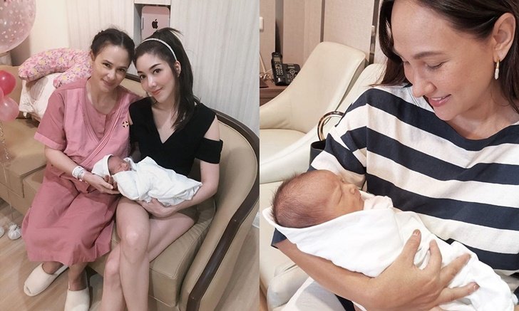 "แก๊งนางฟ้า" รับขวัญหลานสาว "น้องลิษา" หน้าฝรั่งมากลูก