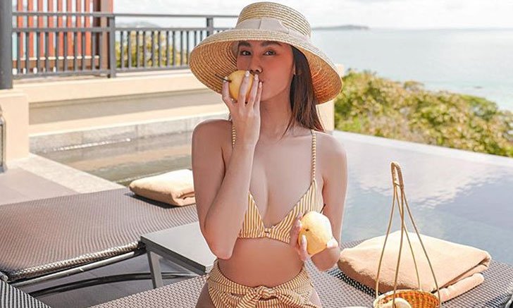 "ดาว พิมพ์ทอง" เช็คอินเกาะสมุย ทำชาวเน็ตแทบลืมมองวิว