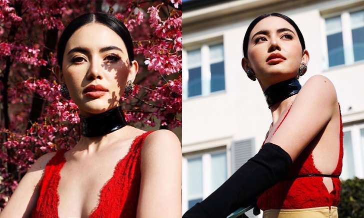 "ใหม่ ดาวิกา" แซ่บจัดจ้าน สวมชุดแหวกอกลึกชมแฟชั่นโชว์