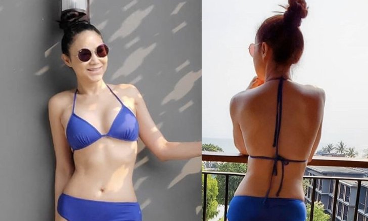 43 ยังแจ๋ว "นก ศิขรินธาร" ควงหวานใจเที่ยวทะเล อวดหุ่นแซ่บในชุดทูพีซ