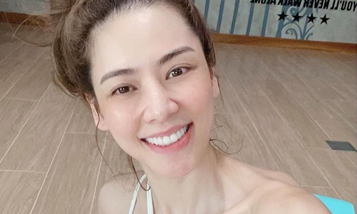 "เอ๋ พรทิพย์" หน้าเด็กและเด้งมาก โชว์ผิวคลีนไร้เครื่องสำอาง สวยทุกรูขุมขน