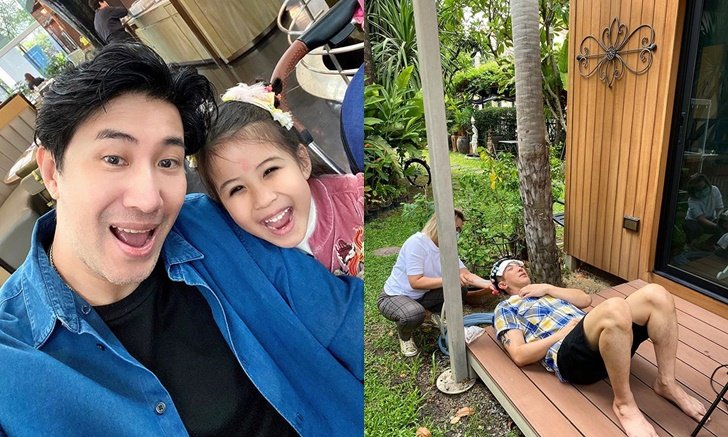"หนุ่ม กรรชัย" นอนทำผมที่บ้านแบบทุลักทุเล ชาวเน็ตแอบแซวเตียงสระผม