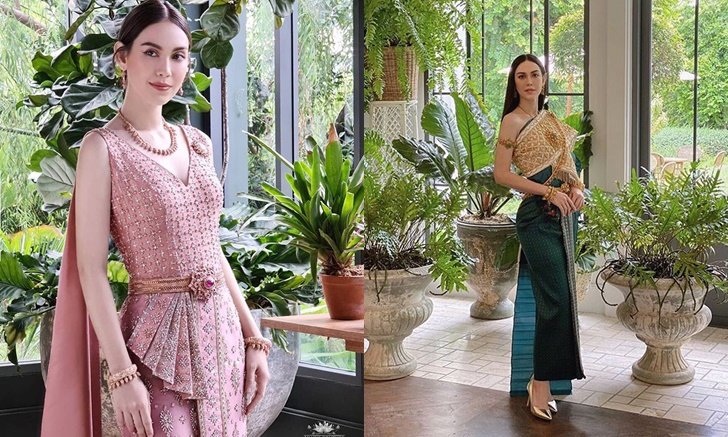 "แมท ภีรนีย์" สวยบาดใจ ใส่ชุดไทยถ่ายแบบ สง่างามและหวานมาก