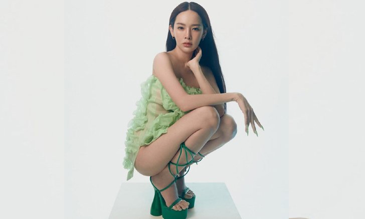 "ปุ้มปุ้ย" ใส่เดรสซีทรูสีเขียวอวดหุ่นสุดปัง ครั้งนี้แซ่บทั้งชุดทั้งท่าโพสเลย