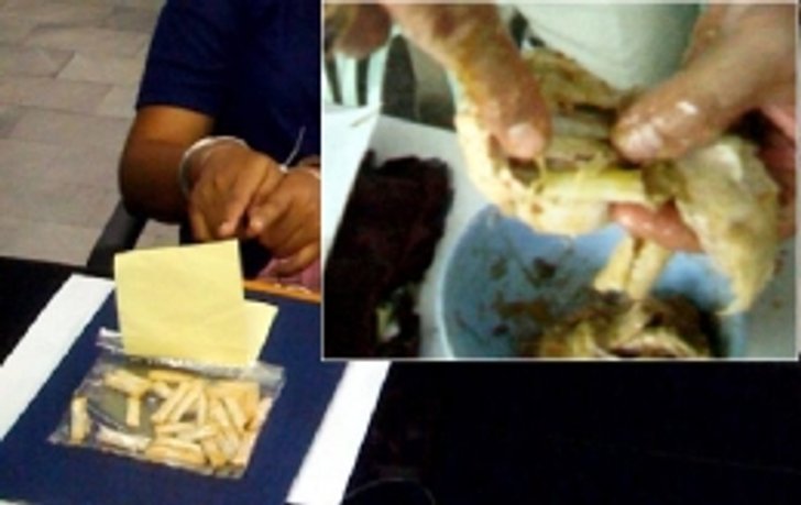 แสบ! มาเยี่ยมญาติในคุก แอบสอดยาไอซ์ในมัสมั่นไก่