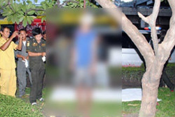 พบศพหนุ่มนิรนามผูกคอตาย ในสวนแยกอรุณอมรินทร์