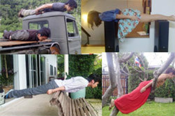 ดาราืำทำ Planking ท่าแกล้งตาย
