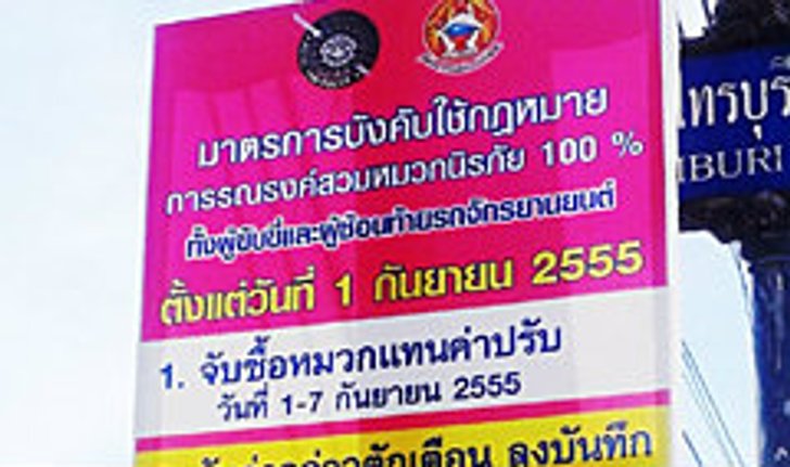 ตำรวจจราจรสงขลาออกกฎ"จับซื้อหมวกกันน็อก"คนขับจยย.