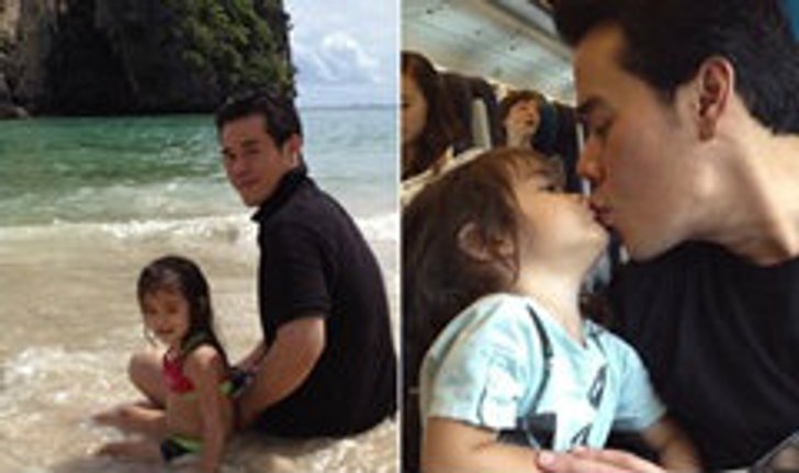 น่าเอ็นดู! พ่อเป๊ก ลูกลียา ดูแล้วอบอุ่น