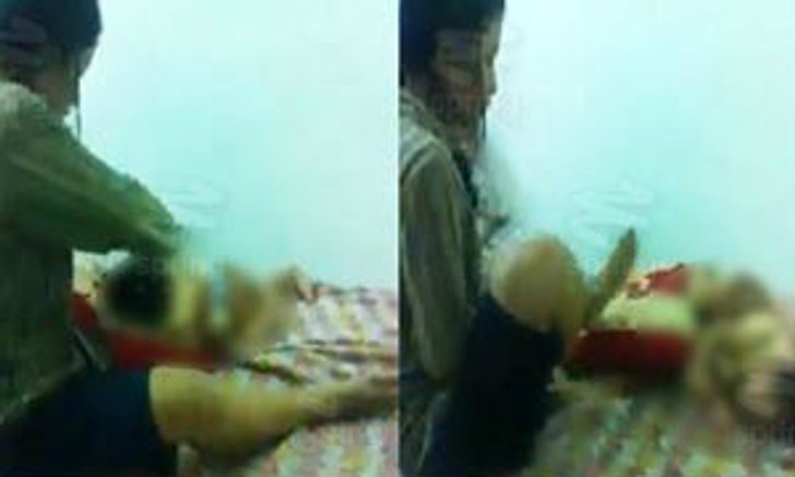ว่อนเน็ต! แม่ใจยักษ์ทุบตีลูกไม่ยั้งมือ (คลิป)
