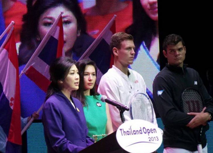 นายกฯเปิดเทนนิสPTTไทยแลนด์โอเพ่น2013