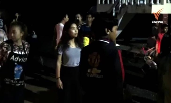 ชาวบ้านปิดล้อม สภ.เมืองพังงา เรียกร้องตรวจแอลกอฮอล์ ตร.ชนแล้วหนี