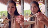 "แน๊ต เกศริน" รีวิวกินหอยสดๆ รสชาติ หวานเจี๊ยบ! คลิปนี้ทำโฟกัสผิดจุดอีกแล้ว