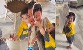 "น้องเกล" เห็นสแตนดี้ "สายฟ้า-พายุ" พุ่งเข้าหาอย่างไว ทั้งกอดทั้งจับมือ เอ็นดูมาก