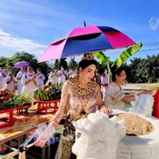 แห่ส่องเลขเด็ด &#8220;เฟี้ยว์ฟ้าว&#8221; เผยภาพปาฏิหาริย์พิธีใหญ่ บวงสรวงสร้างถ้ำแม่ย่าธานี