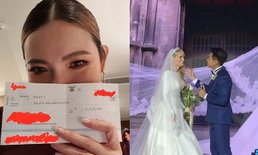 พีคมาก "ต้นหอม "ใส่ซองงานแต่ง "บอย พิษณุ" เป็นเช็คเงินสด 2 ล้านบาท