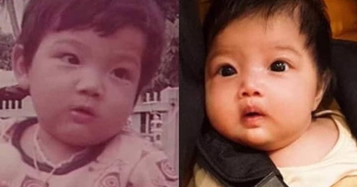 "ศรราม" เทียบรูปตอนเด็กกับ "น้องวีจิ" ความเหมือนพ่อลูก DNA อยู่บนหน้า