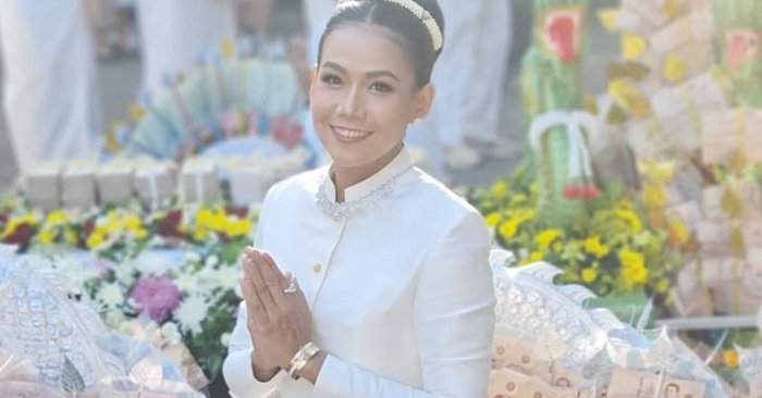 "กาละแมร์" อิ่มเอมใจได้ร่วมบุญใหญ่ ถวายกฐิน 30 ล้าน สร้างพระมหาธาตุเจดีย์