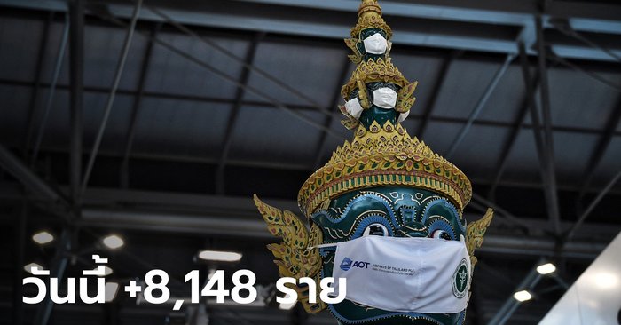 ไม่แผ่ว! โควิดวันนี้ ไทยพบผู้ติดเชื้อเพิ่ม 8,148 ราย เสียชีวิต 80 ราย