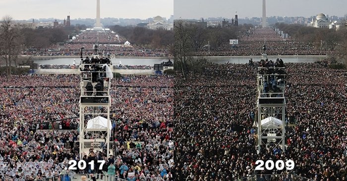 เทียบชัดๆ พิธีสาบานตนเป็นประธานาธิบดีสหรัฐ ทรัมป์ vs โอบามา