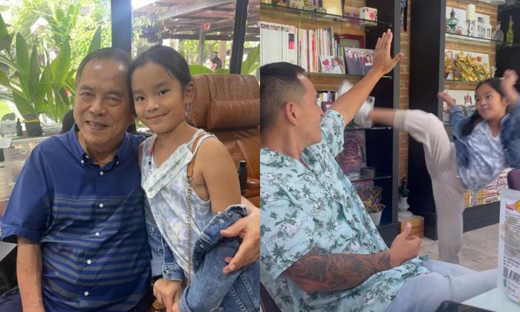"คุณปู่ไพวงษ์" ยังอึ้งเจอ "น้องปีใหม่" โตขึ้นเยอะ ลูกสาวเล่นเตะต่อยกับพ่อน่ารัก