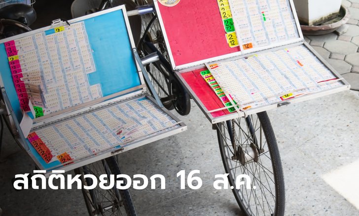 หวยออก 16 สิงหาคม เช็กสถิติย้อนหลัง ก่อนหวยออกงวดนี้ 16/8/65
