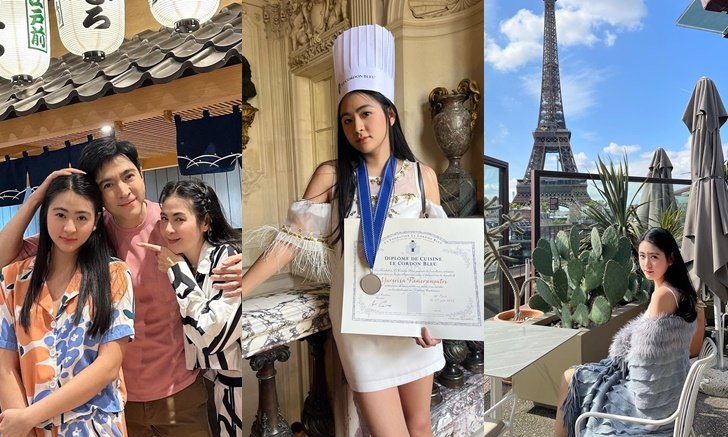 "แซม ยุรนันท์" ต้อนรับลูกสาวคนสวย หลังบินไปเรียนทำอาหารที่ฝรั่งเศสเกือบปี