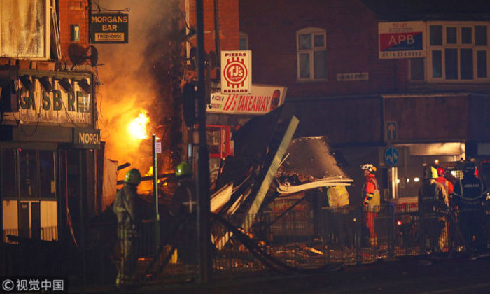 เกิดระเบิดรุนแรงที่ย่านชุมชนเมืองเลสเตอร์ อังกฤษ เจ็บ 4 ราย