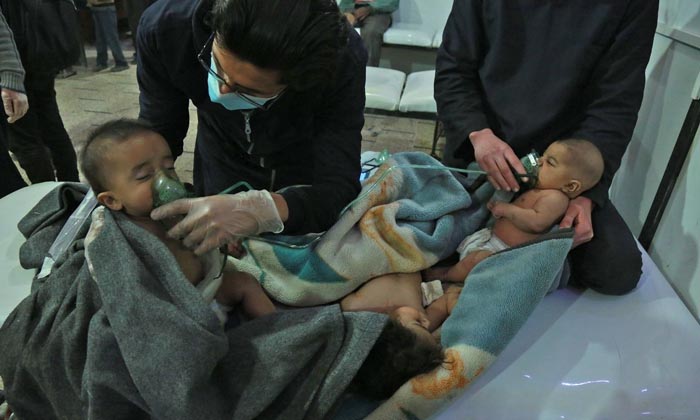 เกิดเหตุโจมตีด้วยอาวุธเคมีในซีเรีย ตาย 70