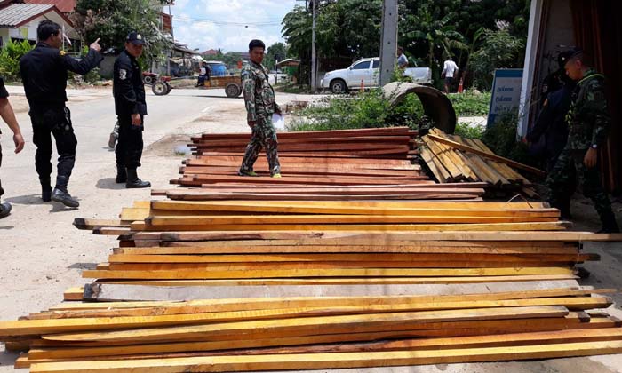 บุกจับ นายก อบต.พระธาตุผาแดง หลังตรวจยึดไม้เถื่อน มูลค่าร่วม 5 แสนบาท