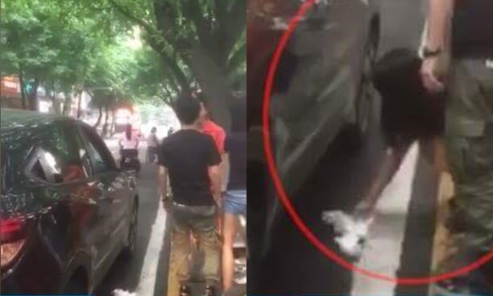 หนุ่มจีนโชว์กร่างใส่พนักงานกวาดขยะ หลังแฟนสาวทิ้งขยะลงถนน