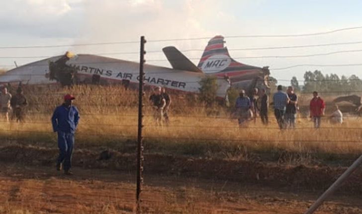เครื่องบินตกใกล้เมืองหลวงของแอฟริกาใต้ บาดเจ็บอย่างน้อย 19 คน