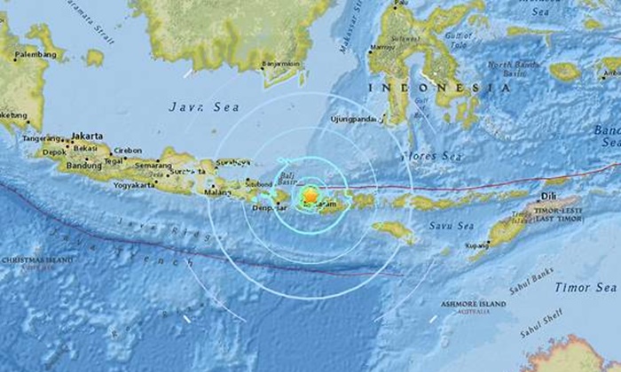 แผ่นดินไหว 6.4  เช้านี้ใกล้เกาะบาหลี อินโดฯ ยังไม่มีรายงานความเสียหาย
