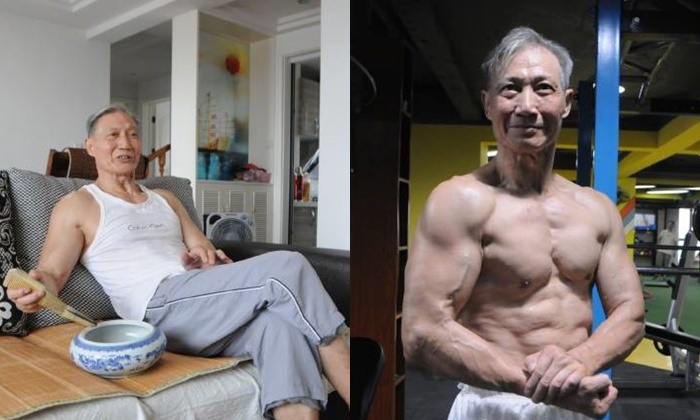 วัยรุ่นต้องอิจฉา! ปู่ชาวจีนวัย 70 มุ่งออกกำลังกายจนได้กล้าม-หุ่นล่ำสุดฟิต