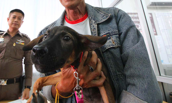"ลุงทุ่มสุนัข" เข้าพบ จนท. หลังกลุ่ม Watchdog Thailand แจ้งความทารุณกรรมสัตว์