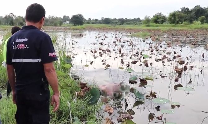 แทบช็อก! คนพายเรือออกไปหาปลา แต่กลับพบศพลอยกลางอ่างเก็บน้ำ