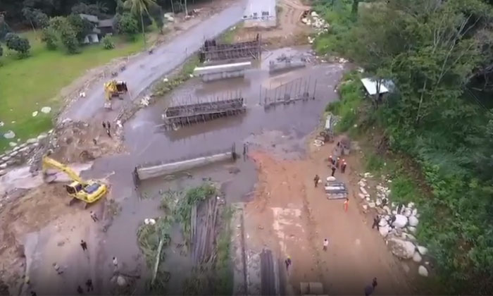 "ทางหลวง 118 " สายเชียงใหม่-เชียงรายยังขาด เร่งซ่อมด่วน คาดเสร็จบ่ายวันนี้