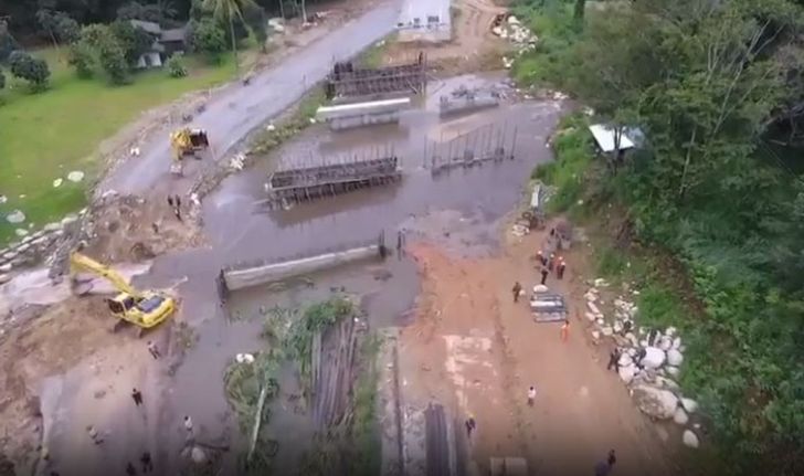 "ทางหลวง 118 " สายเชียงใหม่-เชียงรายยังขาด เร่งซ่อมด่วน คาดเสร็จบ่ายวันนี้