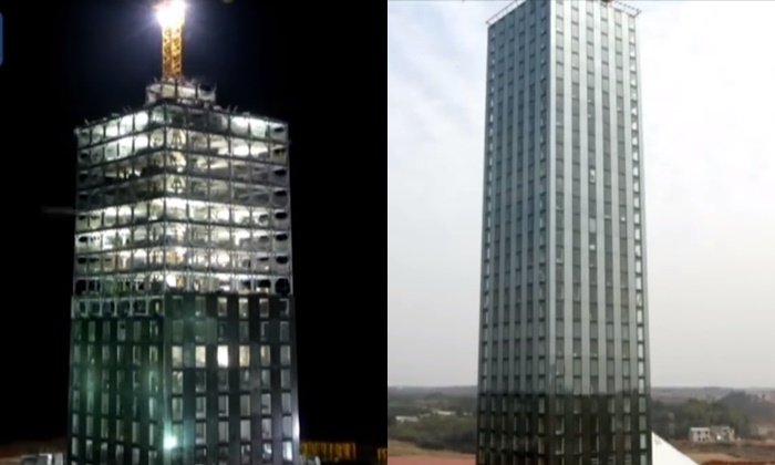 เร็วเหลือเชื่อ จีนสร้าง “โรงแรม 30 ชั้น” ในเวลาแค่ 15 วัน