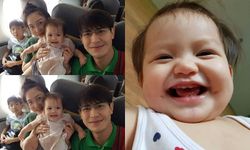 "น้ำ รพีภัทร" ลูกสาวได้พ่อมาเต็มๆ "น้องมารีน" ยิ้มหวานมีลักยิ้ม