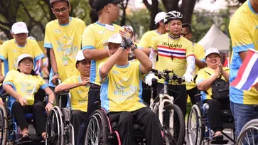 ผู้พิการกว่า 500 คน ร่วมกิจกรรม ”BIKE อุ่นไอรัก”