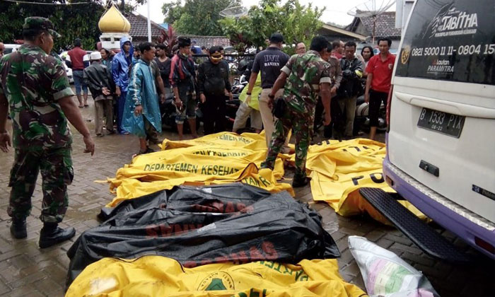 เศร้า! เหยื่อสินามิอินโดฯ เสียชีวิตแล้ว 168 ราย สูญหายหลายชีวิต