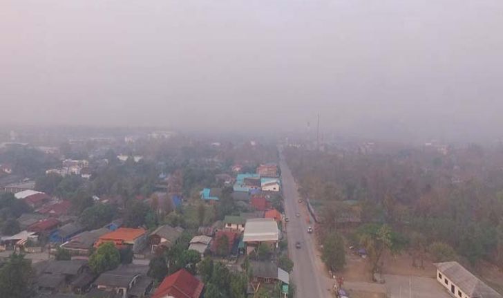 PM 2.5 พุ่งไม่หยุด “ลำปาง” ยังวิกฤตระดับสีส้ม หมอก-ควันปกคลุมทั่วเมือง