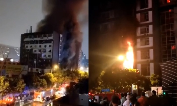 สลด ไฟไหม้ตึกสูงในเฉิงตู เสียชีวิต 4 ราย บาดเจ็บอีกกว่า 24 คน