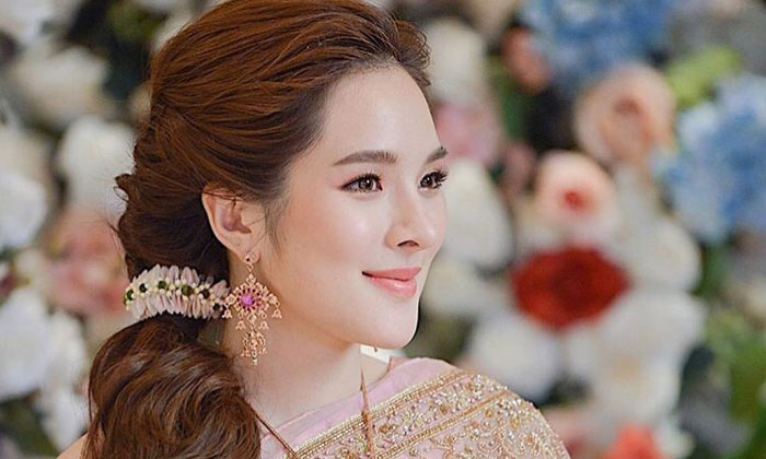 “ปันปัน” สวยแบบไม่คุ้นตา ห่มสไบจัดเต็มครั้งแรก ยิ้มหวานดุจนางในวรรณคดี