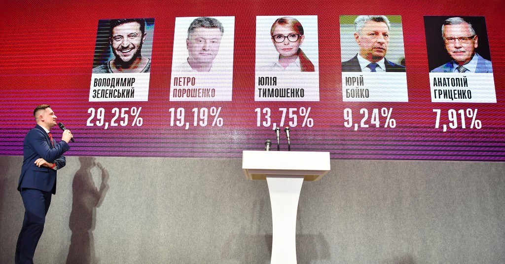ผลเลือกตั้งประธานาธิบดียูเครนรอบแรก
