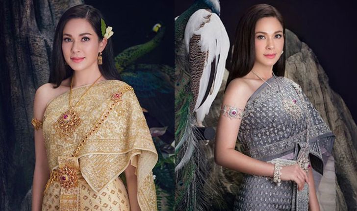 "แหม่ม คัทลียา" สวมชุดไทยสวยดั่งนางในวรรณคดี  หลายคนคิดถึงแม่นกยูงเรือนมยุรา